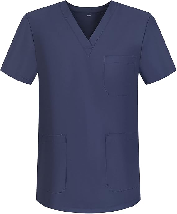 02 زي موحد طبي للرجال بأكمام قصيرة