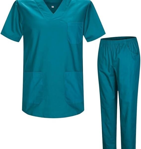 زي موحد طبي للرجال بأكمام قصيرة